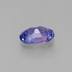 0.53캐럿 천연 블루 바이올렛 사파이어, 타원형 컷, 5.9×4.2 mm, SI