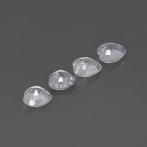 캐럿 천연 화이트 사파이어 보석, 하트 모양, 4.3×4.1 mm, VVS