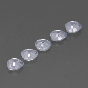 캐럿 천연 화이트 사파이어 보석, 하트 모양, 4.2×4.1 mm, VVS