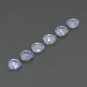 1.68캐럿 천연 푸르스름한 화이트 사파이어 보석, 하트 모양, 4×3.9 mm, VVS