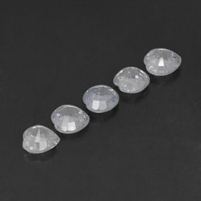 캐럿 천연 화이트 사파이어 보석, 하트 모양, 4×4 mm, VVS