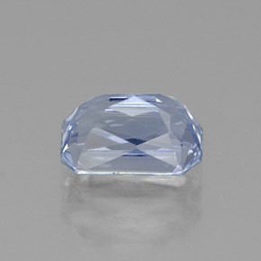 1.27캐럿 천연 블루 사파이어, 에메랄드 컷, 6.9×4.5 mm, VVS
