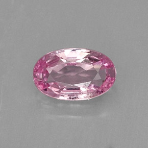 0.27캐럿 천연 핑크 사파이어, 타원형 컷, 5×3.2 mm, VVS