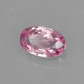 0.27캐럿 천연 핑크 사파이어, 타원형 컷, 5×3.2 mm, VVS