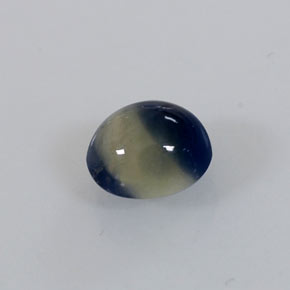 1.05캐럿 천연 바이컬러 사파이어, 타원형 컷, 5.9×5.4 mm, 불투명체