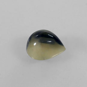 1.45캐럿 천연 바이컬러 사파이어, 배 모양, 6.8×5.8 mm, 불투명체