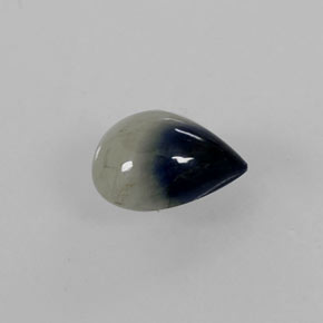 0.90캐럿 천연 바이컬러 사파이어, 배 모양, 6.6×5.2 mm, 투명한