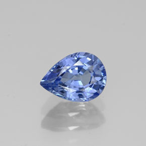 1.02캐럿 천연 블루 사파이어, 배 모양, 6.9×5.1 mm, VS