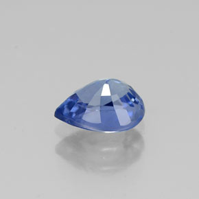 1.02캐럿 천연 블루 사파이어, 배 모양, 6.9×5.1 mm, VS