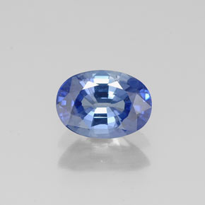 0.96캐럿 천연 블루 사파이어, 타원형 컷, 7.1×5.1 mm, VS