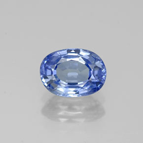 1.18캐럿 천연 블루 사파이어, 타원형 컷, 7×5.2 mm, VS