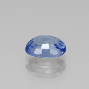 1.18캐럿 천연 블루 사파이어, 타원형 컷, 7×5.2 mm, VS