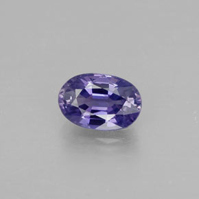 0.67캐럿 천연 바이올렛 블루 사파이어, 타원형 컷, 6.2×4.2 mm, VVS