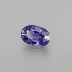 0.67캐럿 천연 바이올렛 블루 사파이어, 타원형 컷, 6.2×4.2 mm, VVS