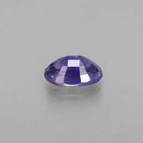0.67캐럿 천연 바이올렛 블루 사파이어, 타원형 컷, 6.2×4.2 mm, VVS