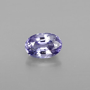 0.74캐럿 천연 블루 바이올렛 사파이어, 타원형 컷, 6.1×4.2 mm, VVS