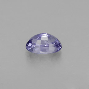 0.74캐럿 천연 블루 바이올렛 사파이어, 타원형 컷, 6.1×4.2 mm, VVS