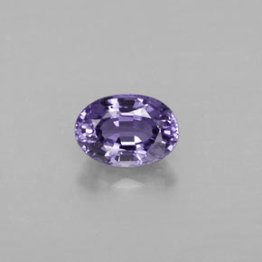 0.68캐럿 천연 블루 바이올렛 사파이어, 타원형 컷, 5.9×4.2 mm, VVS