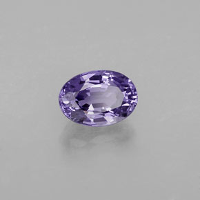 0.68캐럿 천연 블루 바이올렛 사파이어, 타원형 컷, 5.9×4.2 mm, VVS
