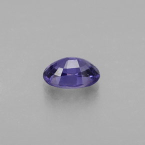 0.60캐럿 천연 블루 바이올렛 사파이어, 타원형 컷, 5.9×4.1 mm, VVS