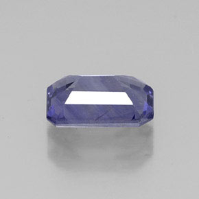 1.00캐럿 천연 바이올렛 사파이어, 에메랄드 컷, 7×4.6 mm, VS
