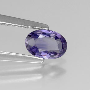 0.49캐럿 천연 블루 바이올렛 사파이어, 타원형 컷, 6×4.1 mm, VS