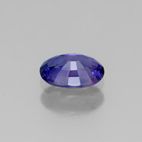 0.52캐럿 천연 블루 바이올렛 사파이어, 타원형 컷, 5.9×4.2 mm, VS