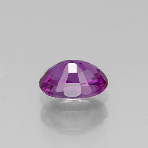 0.67캐럿 천연 퍼플 사파이어, 타원형 컷, 5.9×4.1 mm, VVS
