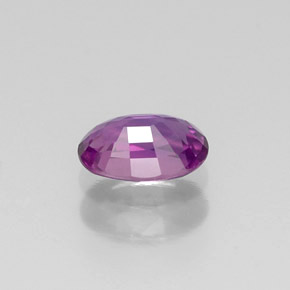 0.62캐럿 천연 핑크빛 바이올렛 사파이어, 타원형 컷, 6×4 mm, VVS-VS