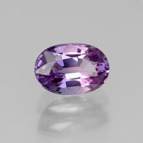 0.74캐럿 천연 핑크빛 바이올렛 사파이어, 타원형 컷, 6.1×4.2 mm, VVS