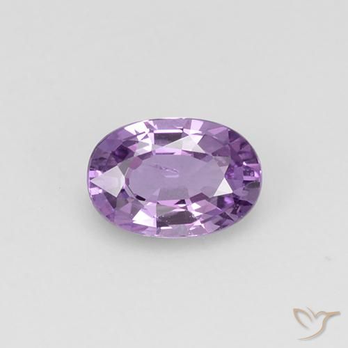 0.58ct 자연스러운 라이트 미디엄 바이올렛 사파이어, 타원형, VS