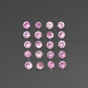 캐럿 천연 핑크 사파이어 보석, 라운드 컷, 2.35 mm, VVS-VS