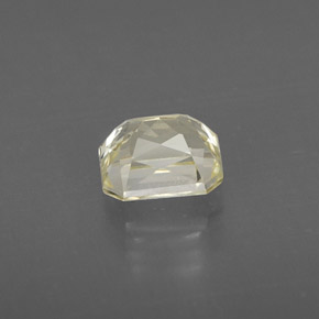 1.46캐럿 천연 라이트 옐로우 사파이어, 에메랄드 컷, 6.3×5.5 mm, VVS