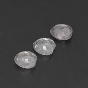 캐럿 천연 화이트 사파이어 보석, 하트 모양, 4.2×4.1 mm, VVS