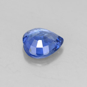 1.12캐럿 천연 블루 사파이어, 하트 모양, 6.6×6.6 mm, VVS