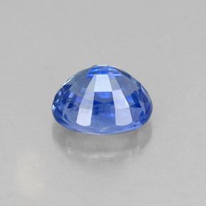 1.03캐럿 천연 블루 사파이어, 타원형 컷, 6.1×5.1 mm, VS