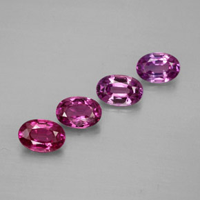 캐럿 천연 멀티컬러 사파이어 보석, 타원형 컷, 6×4.1 mm, VVS