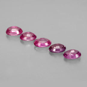 캐럿 천연 멀티컬러 사파이어 보석, 타원형 컷, 6×4.1 mm, VVS-VS