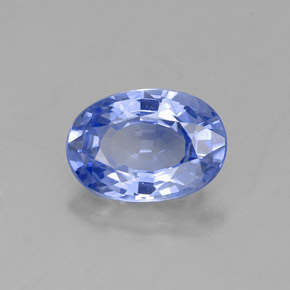 0.99캐럿 천연 블루 사파이어, 타원형 컷, 7×4.8 mm, VVS