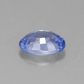 0.99캐럿 천연 블루 사파이어, 타원형 컷, 7×4.8 mm, VVS