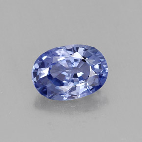1.12캐럿 천연 블루 사파이어, 타원형 컷, 7.1×5.1 mm, VS