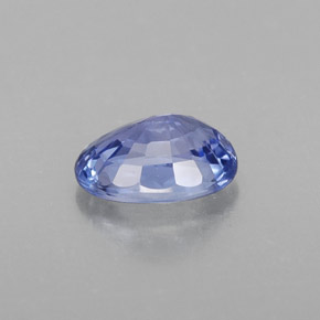 1.12캐럿 천연 블루 사파이어, 타원형 컷, 7.1×5.1 mm, VS