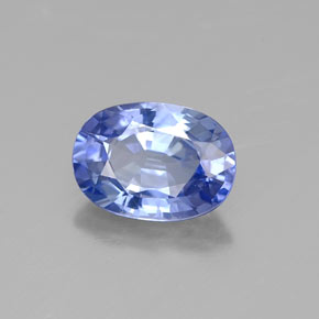 1.08캐럿 천연 블루 사파이어, 타원형 컷, 7.1×5.1 mm, VS