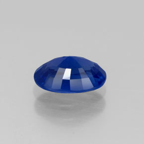 1.07캐럿 천연 블루 사파이어, 타원형 컷, 7.3×5.3 mm, VVS-VS