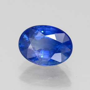 1.46캐럿 천연 블루 사파이어, 타원형 컷, 7.7×5.7 mm, VS