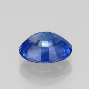 1.46캐럿 천연 블루 사파이어, 타원형 컷, 7.7×5.7 mm, VS