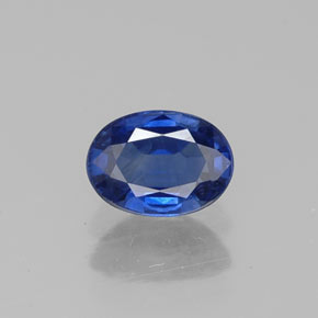 0.67캐럿 천연 블루 사파이어, 타원형 컷, 5.9×4.3 mm, VS-SI