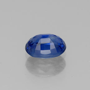 0.67캐럿 천연 블루 사파이어, 타원형 컷, 5.9×4.3 mm, VS-SI