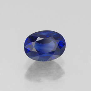 0.75캐럿 천연 블루 사파이어, 타원형 컷, 5.9×4.3 mm, VS