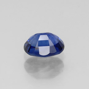 0.75캐럿 천연 블루 사파이어, 타원형 컷, 5.9×4.3 mm, VS